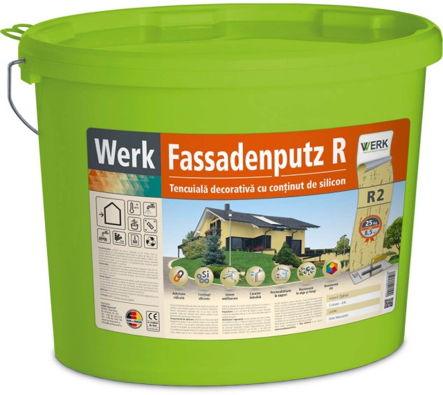 Fassadenputz R2 Tencuială decorativă, aspect zgâriat, 2mm, 25kg