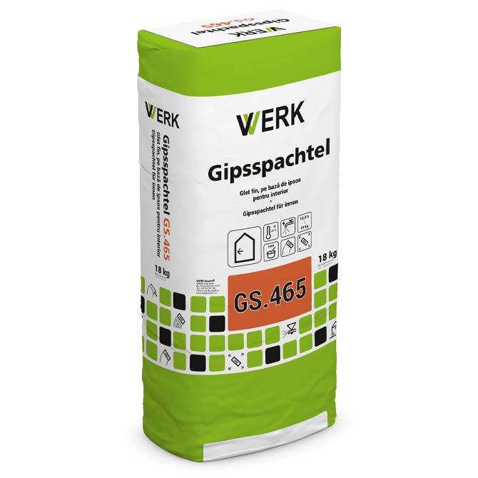 GS.465 - <strong>Alternativă WS 06<stron Glet de finisare pe bază de ipsos, interior, 18kg